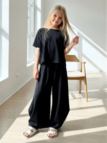 Resim Mona Black Rahat Şalvar Takım Kız Çocuk - 12 Yaş 