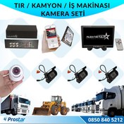 Resim Tır Kamyon İş Makinası için Uzaktan İzlemeli 4 Kameralı 320 GB Harddisk Kamera Seti 