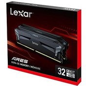 Resim Lexar Ares DT Gaming LD4BU016G-R3600GD0A DDR4 UDIMM 32GB Kit (2x16GB) 3600 Siyah Soğutuculu PC Ram 