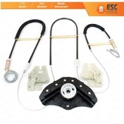 Resim BMW 3 E46 2001-2005 4/5 Kapı İçin Ön Sağ Cam Kriko Seti Kapaklı 