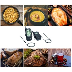 Resim TFA "küchen-chef 2" Çift Problu, Alarmlı, Kablosuz Barbekü, Mangal, Kızartma, Et, Fırın Termometresi 