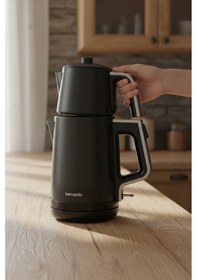 Resim Bernardo Riva 1.7 L Çelik Çay Makinesi 