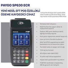 Resim Paygo SP630 ECR Yeni Nesil Mobil Pos Yazar Kasa 