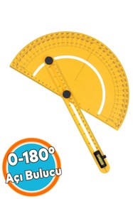 Resim NZB Plastik Açı Bulucu Ölçer Gönye 0-180° Derinlik Kare Köşe Cetvel Ölçme Kaynakçı Mimar Marangoz Çizim 