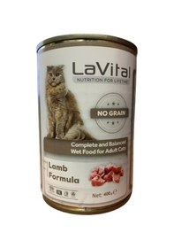 Resim La Vital Kuzu Etli Konserve Yetişkin Kedi Maması 400 G 
