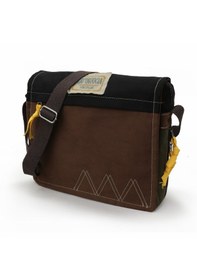 Resim Cappadocia Vintage 4009 Omuz Postacı Kahve 15.6 Laptop Çantası Kahverengi - Siyah 