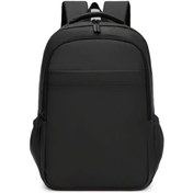 Resim Fochsia Black 2025 Siyah Minimalist Laptop Sırt Çantası Büyük Kapasiteli Okul Ofis Siyah 