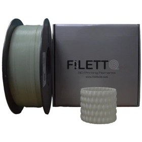 Resim Filetto Pla+ Glow Yeşil Fosforlu Filament 1.75mm 1kg 