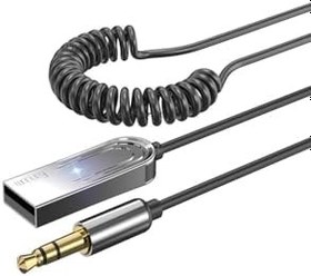 Resim M93 Wireless Bluetooth Araç Kiti Hifi Stereo Ses Alıcısı Usb To Aux 3.5mm Jack Adaptörü Bluetooth 5 