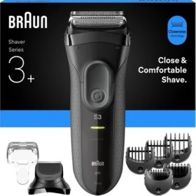 Resim Braun Series 3+ Elektrikli Tıraş Makinesi, Kuru, 