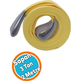 Resim PremiumPort 3 Ton Polyester Sapan 2 Metre Sarı Yük Kaldırma Halatı 