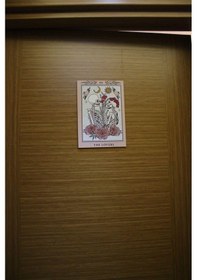 Resim The Lovers Skull Mini Ahşap Yapışkan Poster 16x23cm 