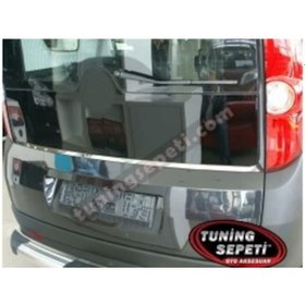 Resim Fıat Doblo 2010-2019 Arka Cam Alt Çıtası Paslanmaz Çelik Krom 