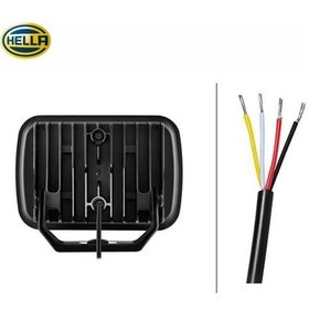 Resim Hella 12v-24v Off-road Lamba 8 Ledli 2 Fonksiyonlu Krom Çerçeve 222 153 58 Mm 