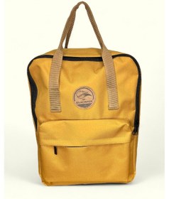 Resim Me-vo Unisex Geniş Hacimli, 2 Gözlü , Gizli Cepli Laptop, Okul, Seyahet, Günlük Kullanım Sırt Çantası Sarı 