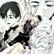 Resim Anime Karakter Akrilik Stand Figür - Dinamik Duruşla İfade Edici Gözler ve Detaylı Kıyafet, Yüksek Kaliteli Koleksiyonluk Dekor Ev, Ofis veya Hediye için (Doğum Günü, Cadılar Bayramı, Noel) - Siyah/Gri, Anime Figür, Ofis Dekorasyonu, Detaylı El Sanatları, Dayanıklı Koleksiyon, Ev Dekorasyonu, Premium Kaplama, Koleksiyoncu Ürün, Tatil Hediyesi, Noel için En İyi, Şükran Günü için Mükemmel 
