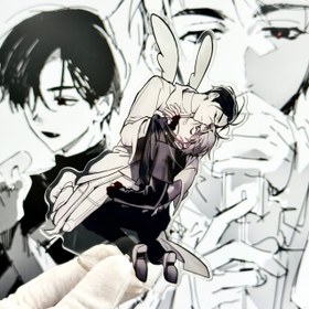 Resim Anime Karakter Akrilik Stand Figür - Dinamik Duruşla İfade Edici Gözler ve Detaylı Kıyafet, Yüksek Kaliteli Koleksiyonluk Dekor Ev, Ofis veya Hediye için (Doğum Günü, Cadılar Bayramı, Noel) - Siyah/Gri, Anime Figür, Ofis Dekorasyonu, Detaylı El Sanatları, Dayanıklı Koleksiyon, Ev Dekorasyonu, Premium Kaplama, Koleksiyoncu Ürün, Tatil Hediyesi, Noel için En İyi, Şükran Günü için Mükemmel 