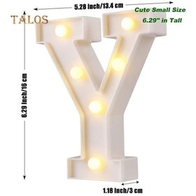 Resim Novahub Tl Alfabe Mektubu Led Gece Lambası Lambası Açık Ev Kulübü Düğün Parti Duvar Dekor I Sıcak Beyaz Sıcak Beyaz 