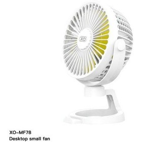 Resim Mf78 Taşınabilir 1200mah Şarjlı Masaüstü Mini Fan 360 Dönebilir Sessiz Telefon Tutuculu Vantilatör 