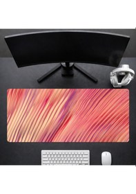 Resim 90x40 Cm Desenli Oyuncu Gaming Mouse Pad Kaymaz Kauçuk Taban Fare Altlığı Xxl Mousepad Pattern Serisi 01 