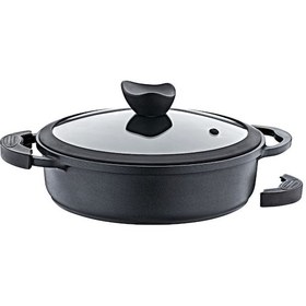 Resim Olika Palladium 24 CM Siyah Kısa Tencere Pk2404 