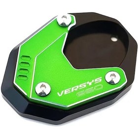 Resim Dashanshop Kawasaki Versys650 2011 2023 Yeşil Cnc Alüminyum Genişletme Destek Pedi Dayanak Ayağı 