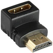 Resim HDMI Dişi Erkek Çevirici Konnektör - 90 Derece 