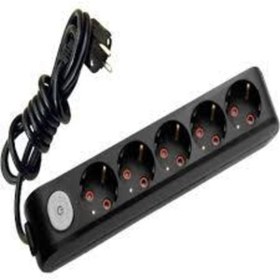 Resim VİKO Multi-let Beşli Anahtarlı 3 Metre Siyah 