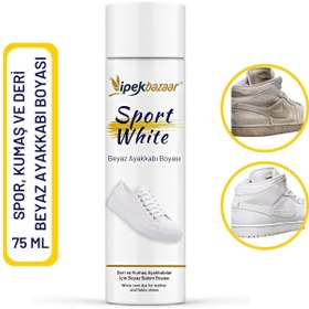 Resim ipekbazaar Sport White Beyaz Ayakkabı Boyası 75 Ml 