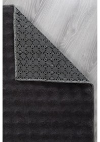 Resim Dekoratif Bubble Uzun Tüylü Yumuşak Puffy Peluş Kaymaz Yıkanabilir Salon Koridor Halı Yolluk Antrasit 