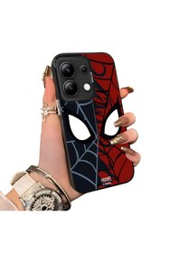 Resim ucuc Xiaomi Redmi Note 13 Uyumlu Silikon Kenar Sert Arka Anti Düşme Kılıfı Spiderman desenleri 