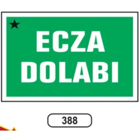 Resim Ecza Dolabı Uyarı Ikaz Levhası 