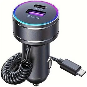 Resim Dream011 K16-a Hızlı Şarjlı Araç Şarj Cihazı Usb Pd Ve Type-c Portlu 3 Bağımsız Çıkış İphone 15 Pro Max Android Samsung Uyumlu 