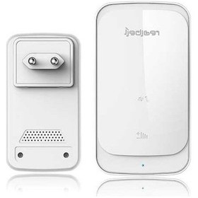 Resim Ulzyvf Akıllı Kablosuz Kapı Zili Uzun Mesafe Su Geçirmez Dokunmatik Uzaktan Kumandalı Beyaz Ab 