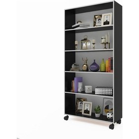 Resim Kenzlife Mutfak Dolabı Raziye 188 070 030 Gri Tekerlekli Banyo Evrak Ofis Ayakkabılık Kiler 