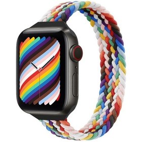 Resim Küçük Bel Tek Döngü Naylon Örgü Saat Kordonu iOS Uyumlu Ultra 49mm-watch Ultra 2 49mm / Seri 9-8 Se 3-se Akıllı Saat Aks. 47199227 