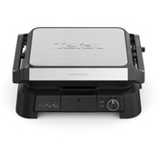Resim TEFAL SuperGrill 3in1 6 Dilim Kapasiteli 2000 Watt Barbekü Izgara ve Tost Makinesi - Inox 
