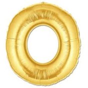 Resim Eco Lounge Altın Sarısı Folyo Harf Balon 1 Metre 