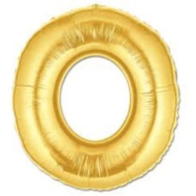 Resim Eco Lounge Altın Sarısı Folyo Harf Balon 1 Metre 