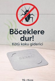 Resim ozzen GRİ Kötü Koku Böcek Önleyici Silikon Mat Banyo Mutfak Lavabo Balkon Gider Tıpası Kapağı 