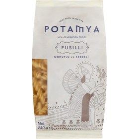 Resim POTAMYA Sebzeli ve Nohutlu Fusilli Makarna 240g 
