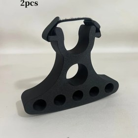 Resim Hightower Siyah 2 Adet Sağlam Bisiklet Tamir Sehpası - U Şeklinde Tasarım, Ayarlanabilir Kelepçe 