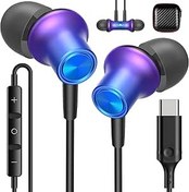 Resim USB C Kulaklıklar USB C Tipi Kulaklıklar iPad 10. Nesil iPhone 16 15 Pro iPad A16 11. Nesil Kablolu Kulaklıklar Mikrofonlu Ses Kontrolü Gürültü Yalıtımı HiFi Stereo Kulaklık Google Pixel 9a için 