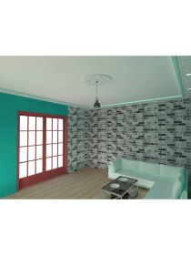 Resim Motifpiyer Lamba Tavan Göbeği-Yuvarlak-17-56cm-2adet 