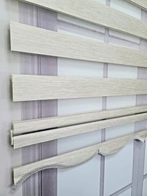 Resim BBB Bambu Stor Zebra Perde 2 renk seçeneği 170x260 Krem 