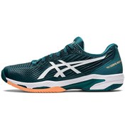 Resim Asics Solution Speed FF 2 Yeşil/Beyaz Erkek Tenis Ayakkabısı Asics