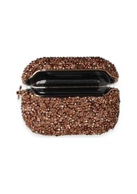 Resim Apple Uyumlu AirPods Pro 2 2.nesil Mira Taşlı Kılıf - Rose Gold Düz Renkli 