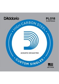 Resim D'addario Pl018 Elektro Ve Akustik Gitar Tek Tel 