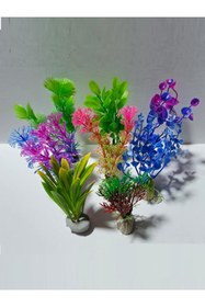 Resim Shop a Way 4'lü Plastik Akvaryum Bitkisi 10 cm 