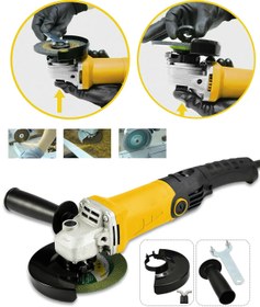 Resim HALL BREATHE 6 Kademeli Taşlama Makinesi, 125-115 mm, 2800W, uzun kuyruk, yüksek 